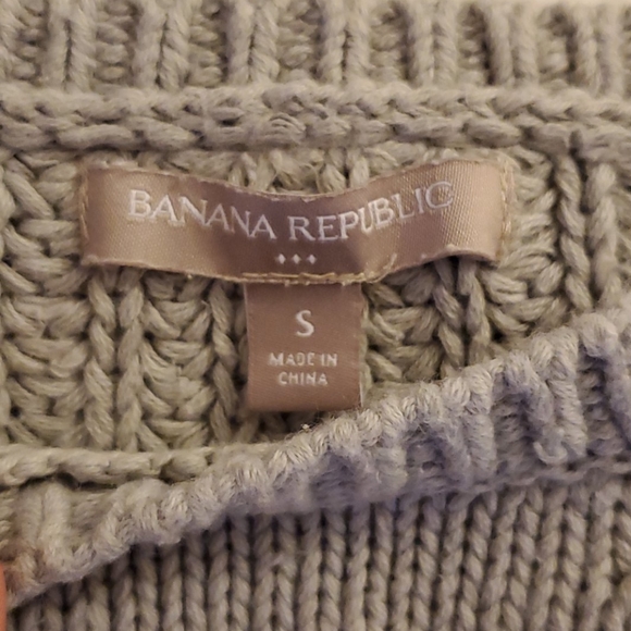 Banana Republic Sweater Small Earl Gray - Picture 2 of 5